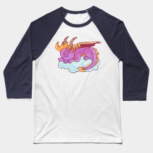 Sleeping Spyro on a Cloud Baseball T-Shirt